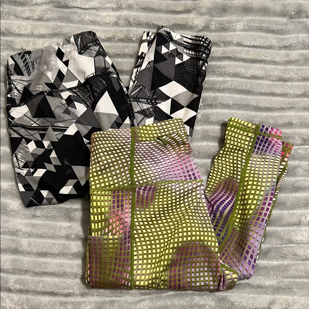 Bundle of Fabletics and Reebok leggings
